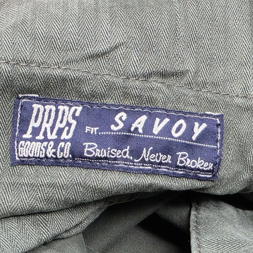 New‎ PRPS Men's Savoy Bowman Slim Fit Chino Cargo Pants Size 30 Green E87P507K